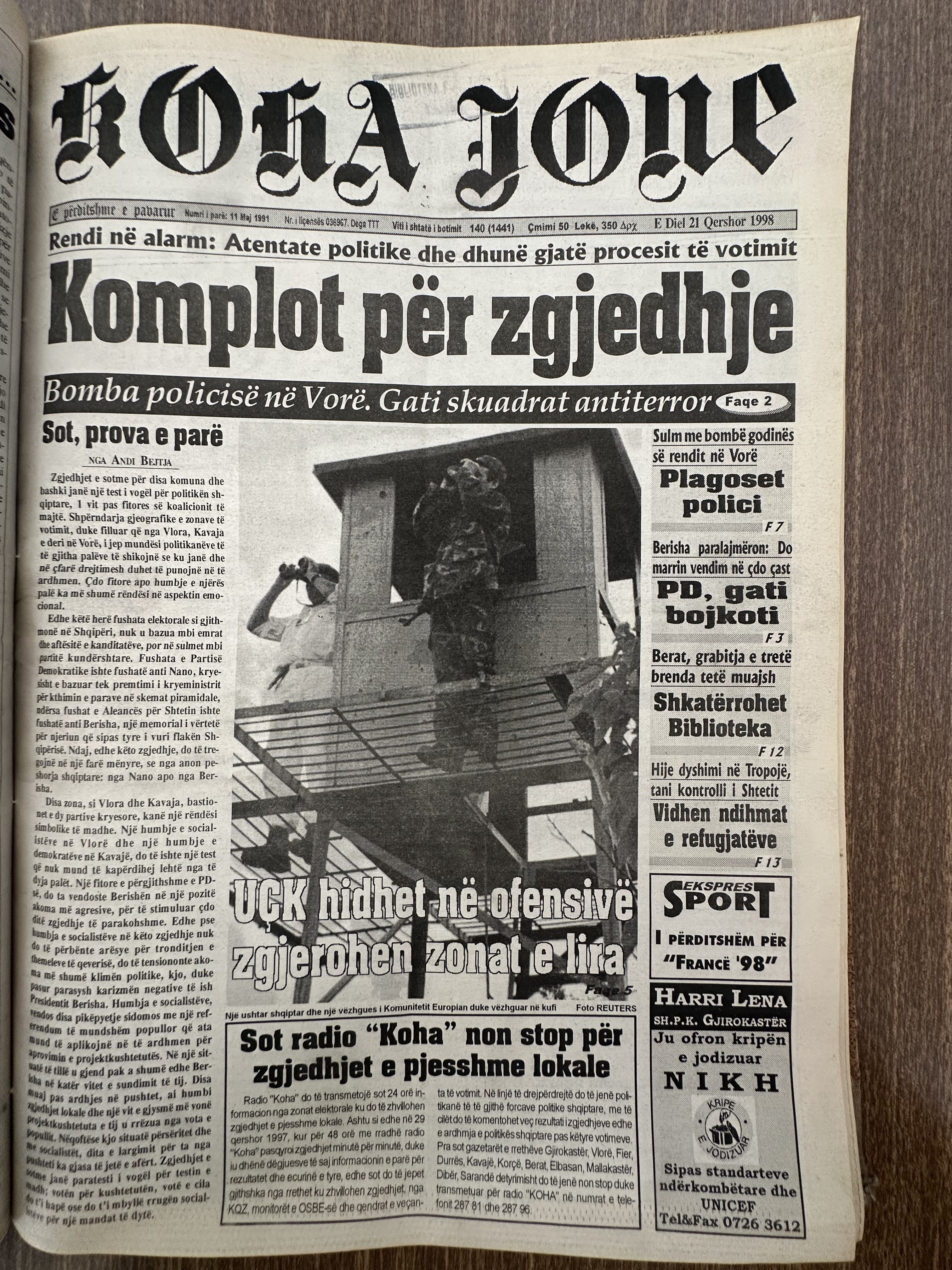 Koha Jonë 1998-06-21